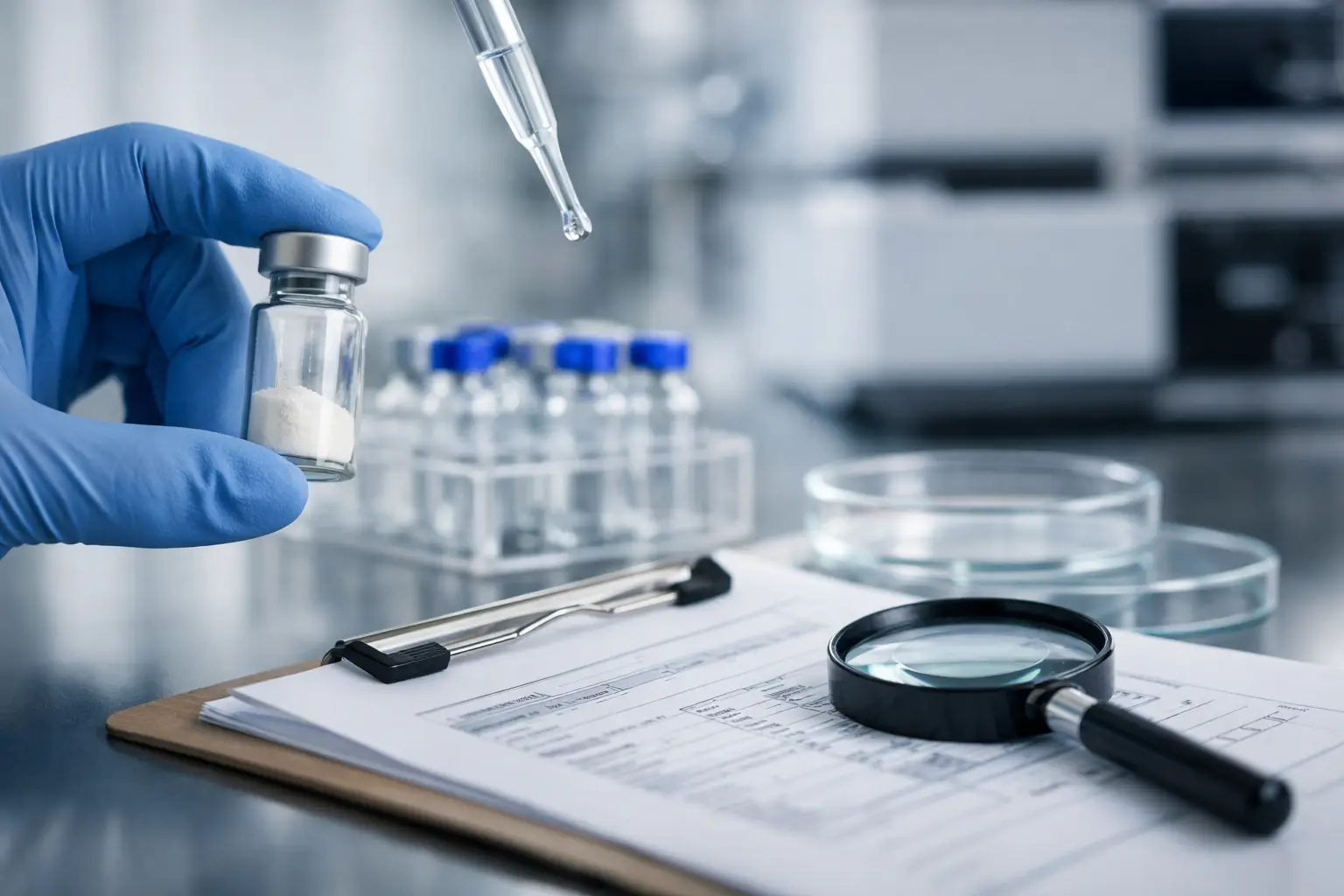 Peptide batch traceability and provider quality documentation